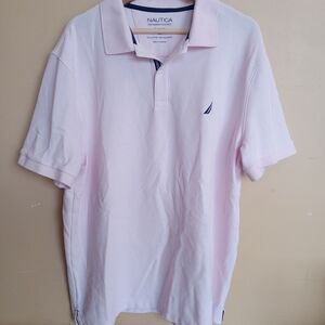Nautica Men's Pink Polo Shirt